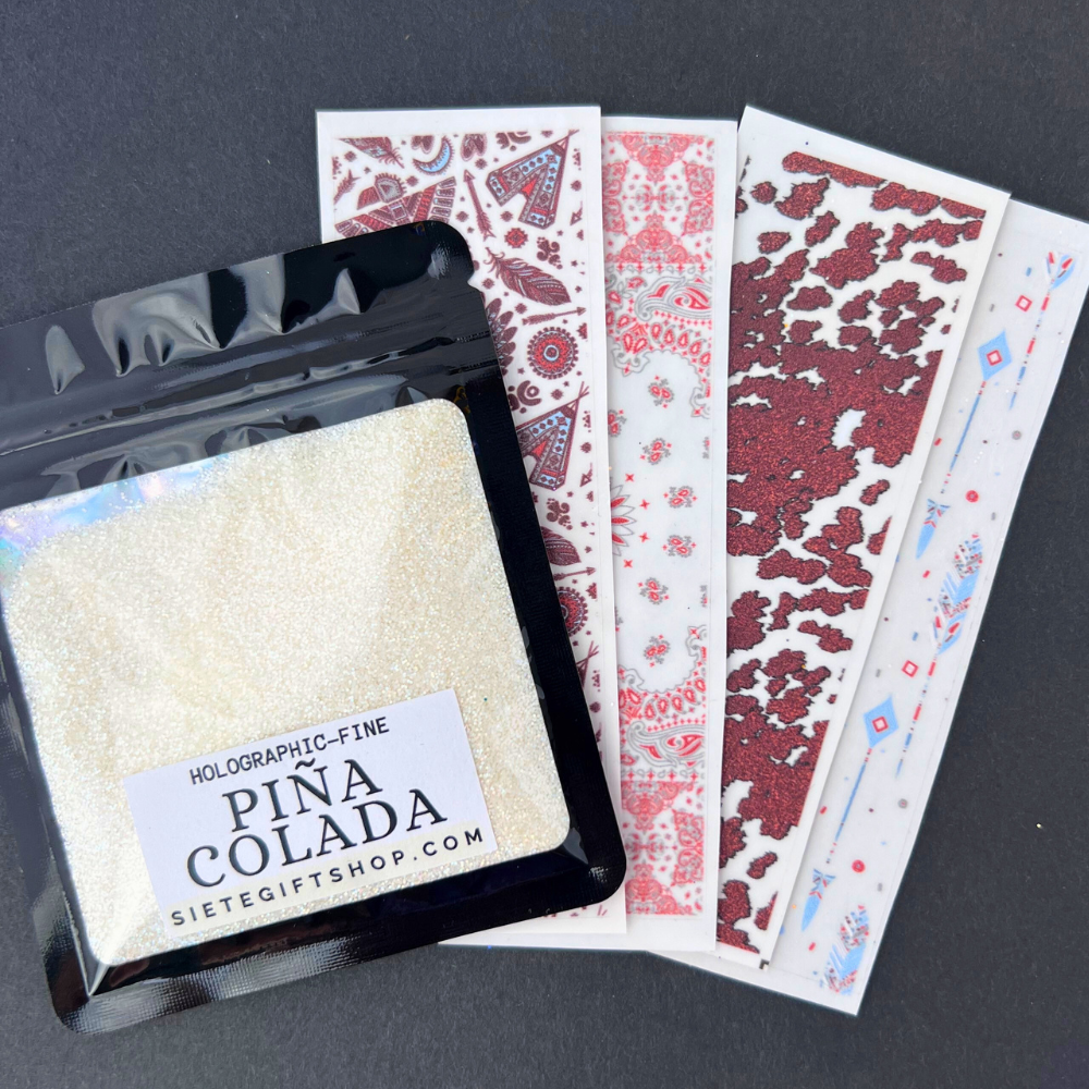 Boho Western Wrap Bundle – Pina Colada Fine Glitter