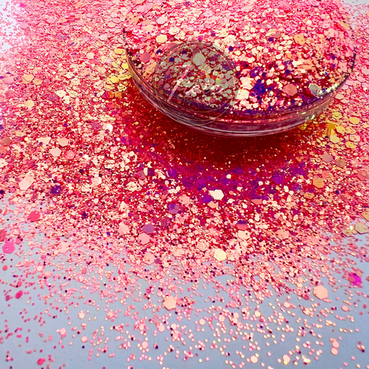 Dragon Fruit - Mixed Neon Color Changing Glitter