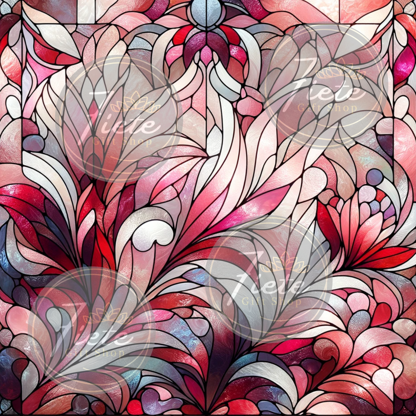 Mother of Pearl Shattered Glass Pink-PNG