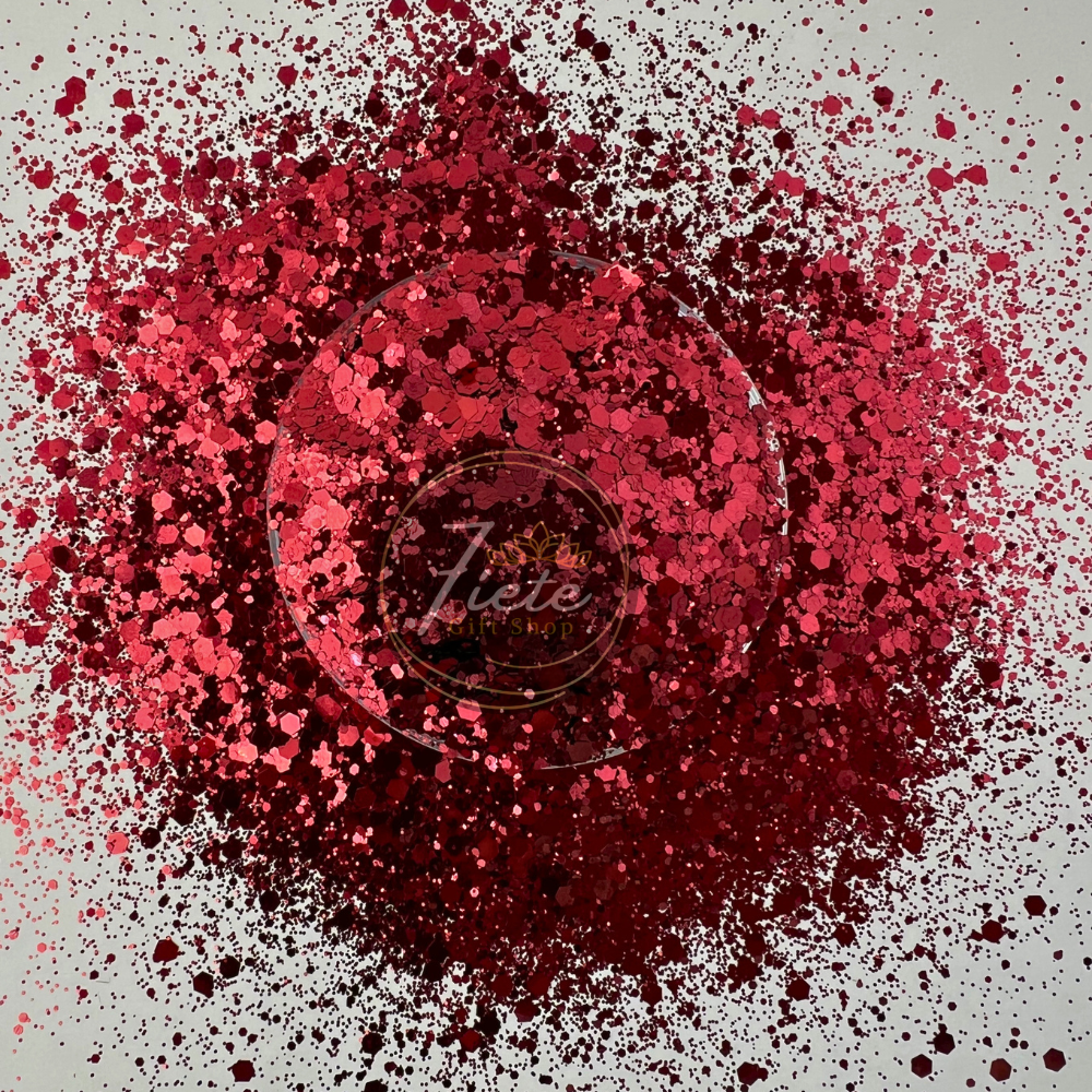 Garnet - Metallic Glitter Mixed