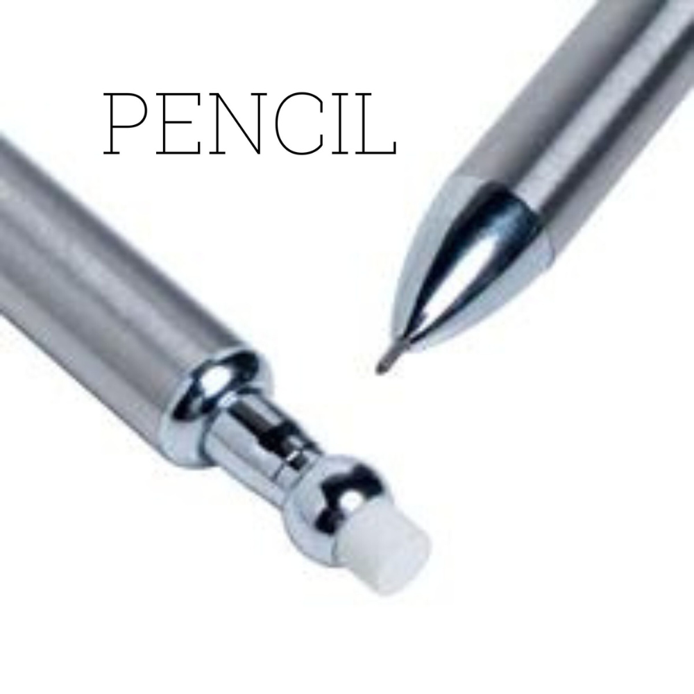Pen and Mechanical Pencil Set with Colorful Floral design, the pen having a quick drying gel ink 2 in 1 stylus. Pencil is 0.7MM lead.