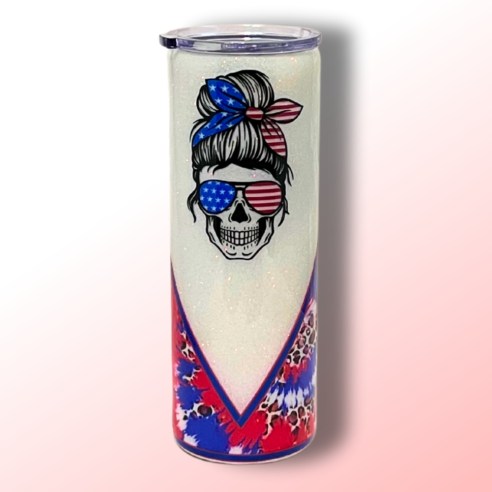 American Skull Messy Hair - by Cristina