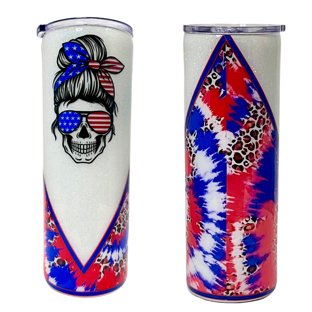 American Skull Messy Hair - by Cristina
