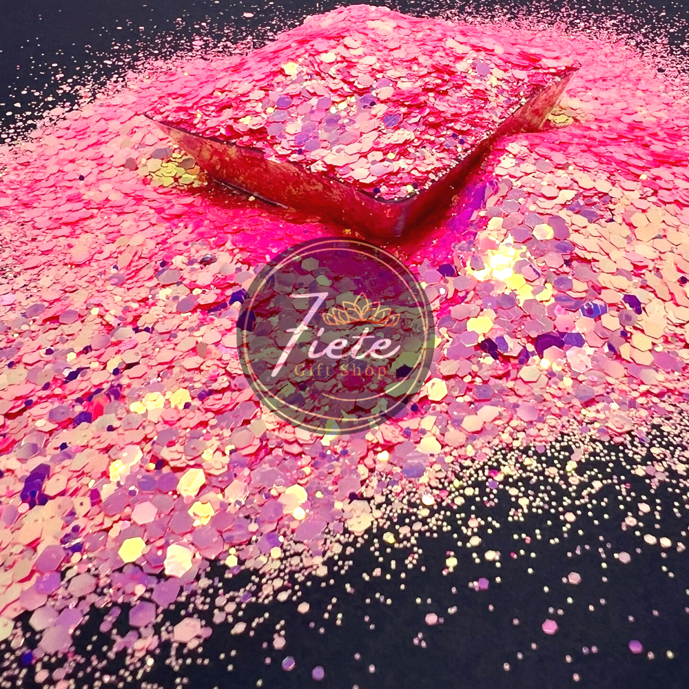 Dragon Fruit - Mixed Neon Color Changing Glitter