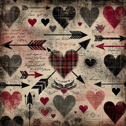 Grunge Valentine-PNG