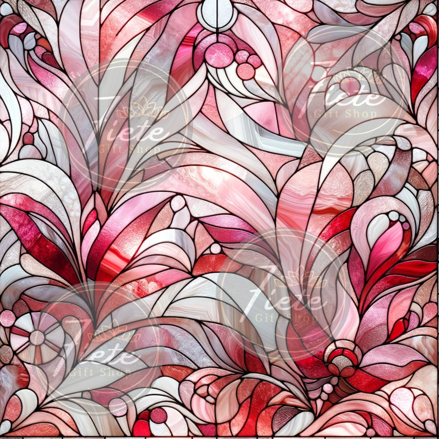 Mother of Pearl Shattered Glass Pink-PNG