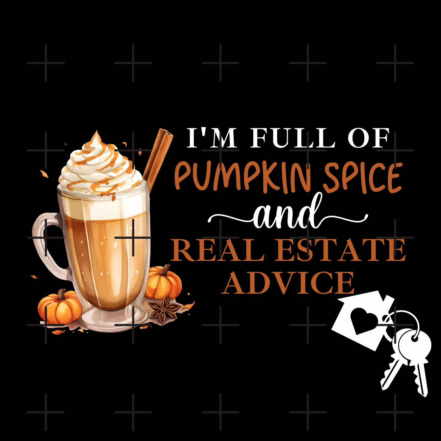 Pumpkin Spice Real Estate Advice - Digital Image for Real Estate Professionals