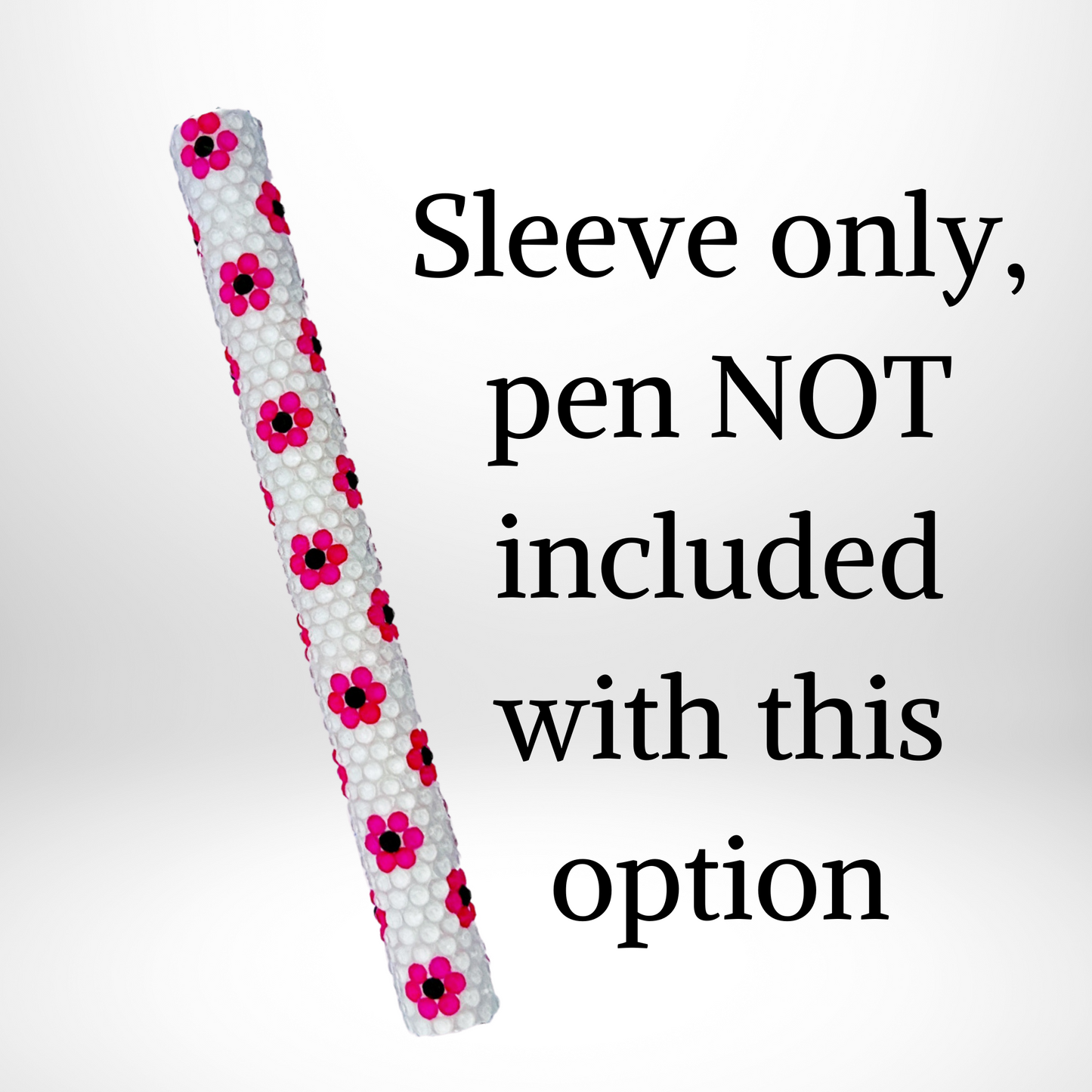 Glow in the Dark Daisy Rhinestone Pen Stylus Drying Gel Ink, 2 in-1 Stylus Gel Ink Pen, .5MM Metal Pen Stylus for Touch Screens. Pen and Pencil Set.