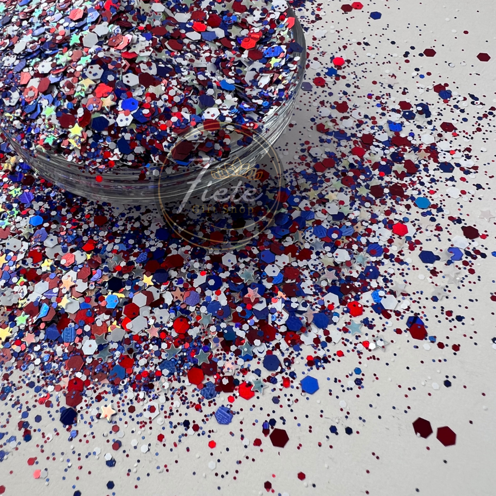 Merica - Custom Glow-in-the-Dark Glitter Mix