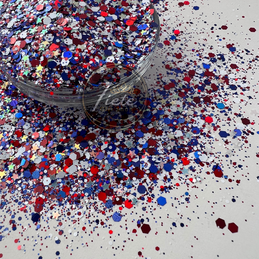 Merica - Custom Glow-in-the-Dark Glitter Mix