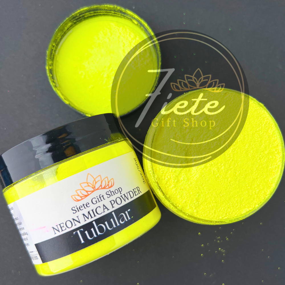 Tubular - Yellow Neon Mica Powder