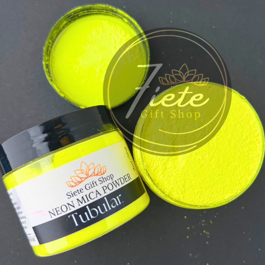 Tubular - Yellow Neon Mica Powder