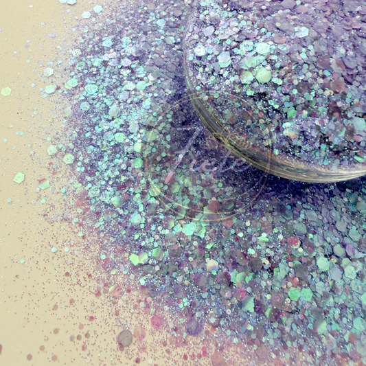 Lilac at Sea - Holographic Cat Eye Glitter - Mixed