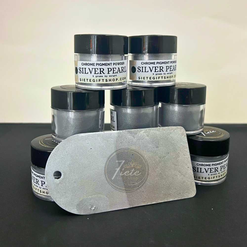 Silver Pearl Chrome Pigment Powder - 5grams