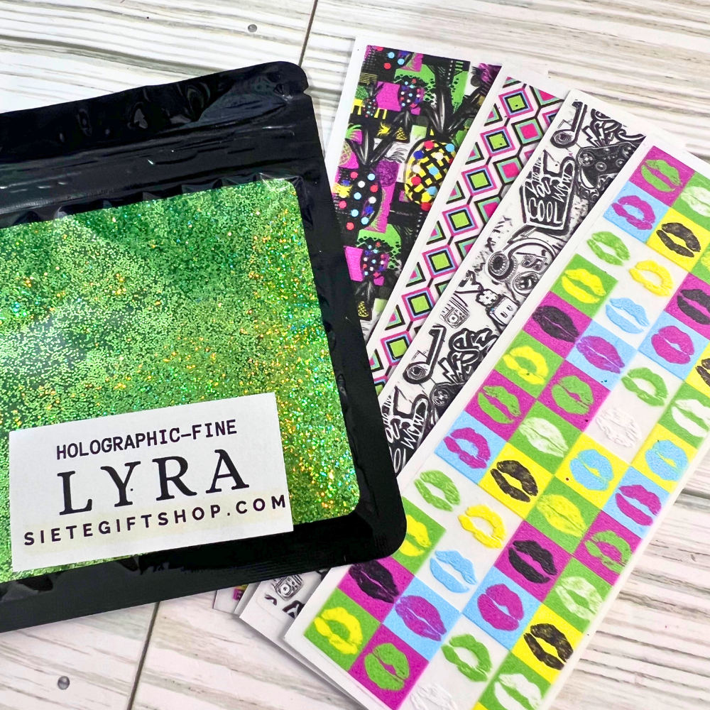 Retro Pen Wrap Bundle with Orion – Fine Glitter