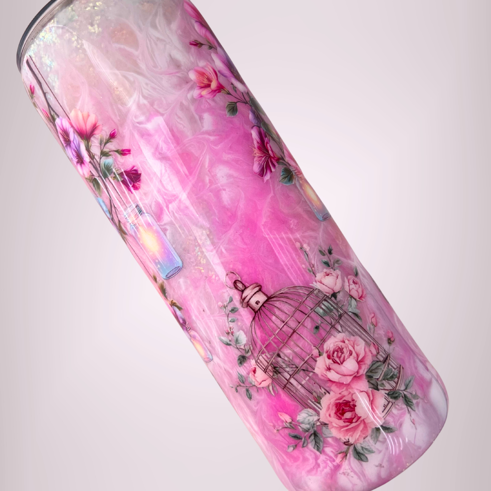 Don’t Compare – Floral Glow 20oz Skinny Tumbler