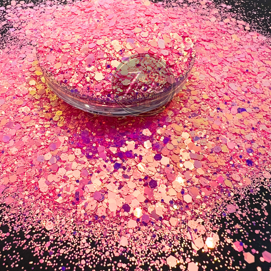 Dragon Fruit - Mixed Neon Color Changing Glitter