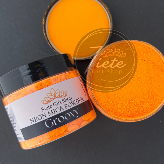 Groovy - Orange Neon Mica Powder
