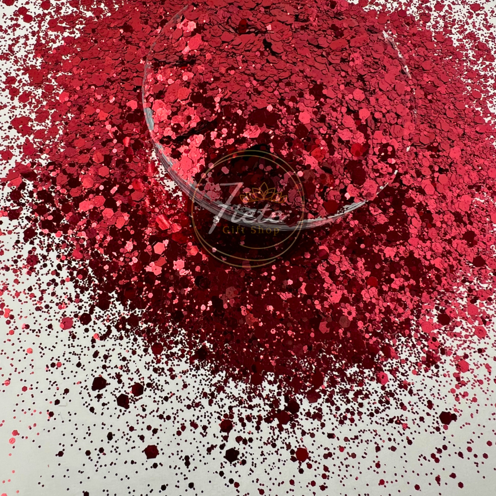 Garnet - Metallic Glitter Mixed