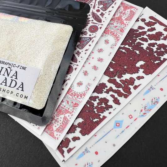 Boho Western Wrap Bundle – Pina Colada Fine Glitter
