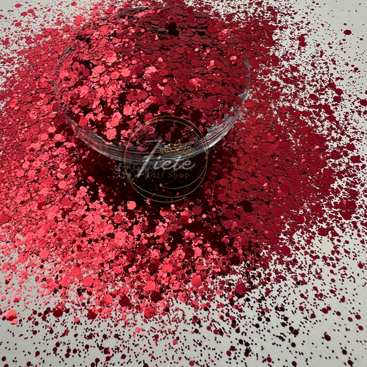 Garnet - Metallic Glitter Mixed