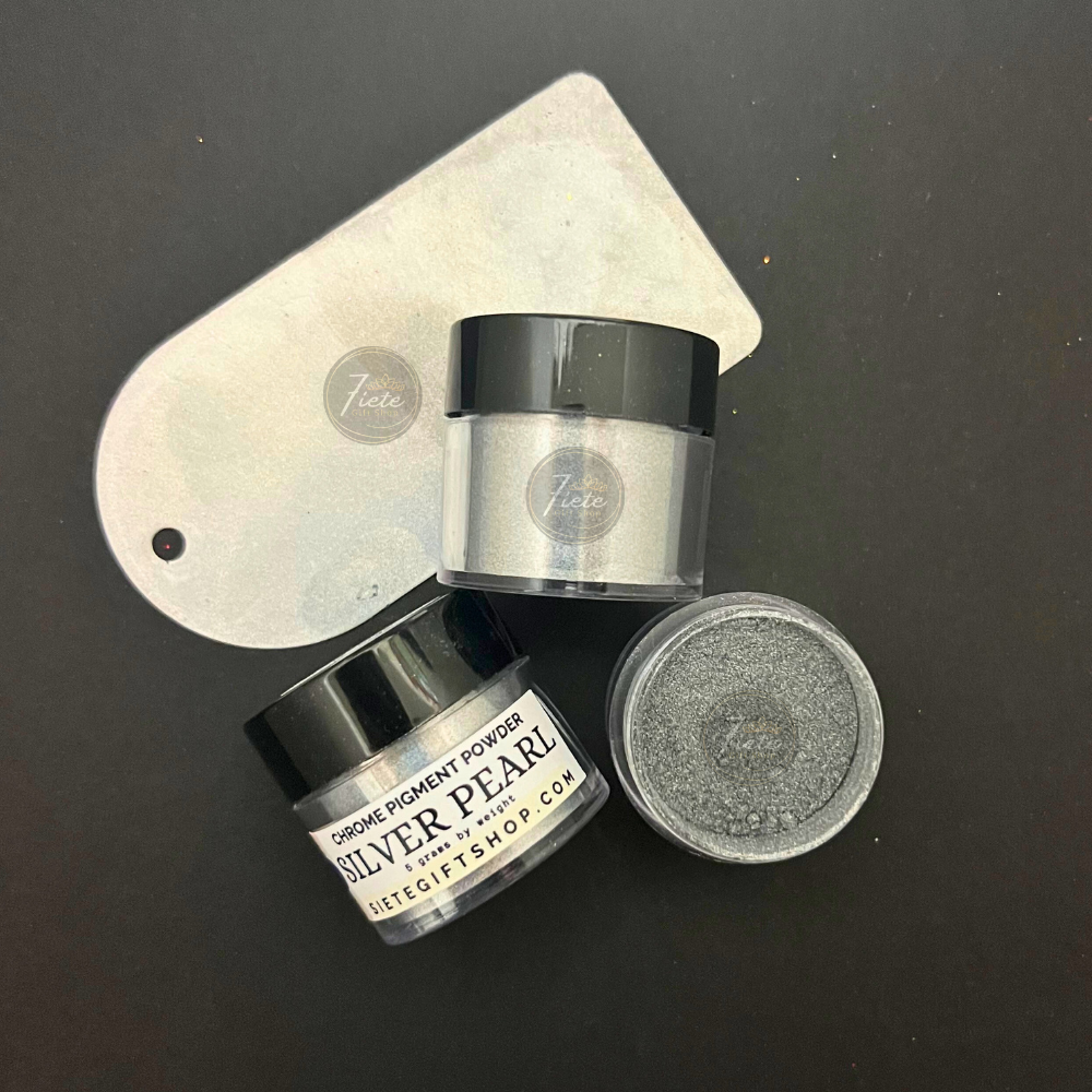 Silver Pearl Chrome Pigment Powder - 5grams