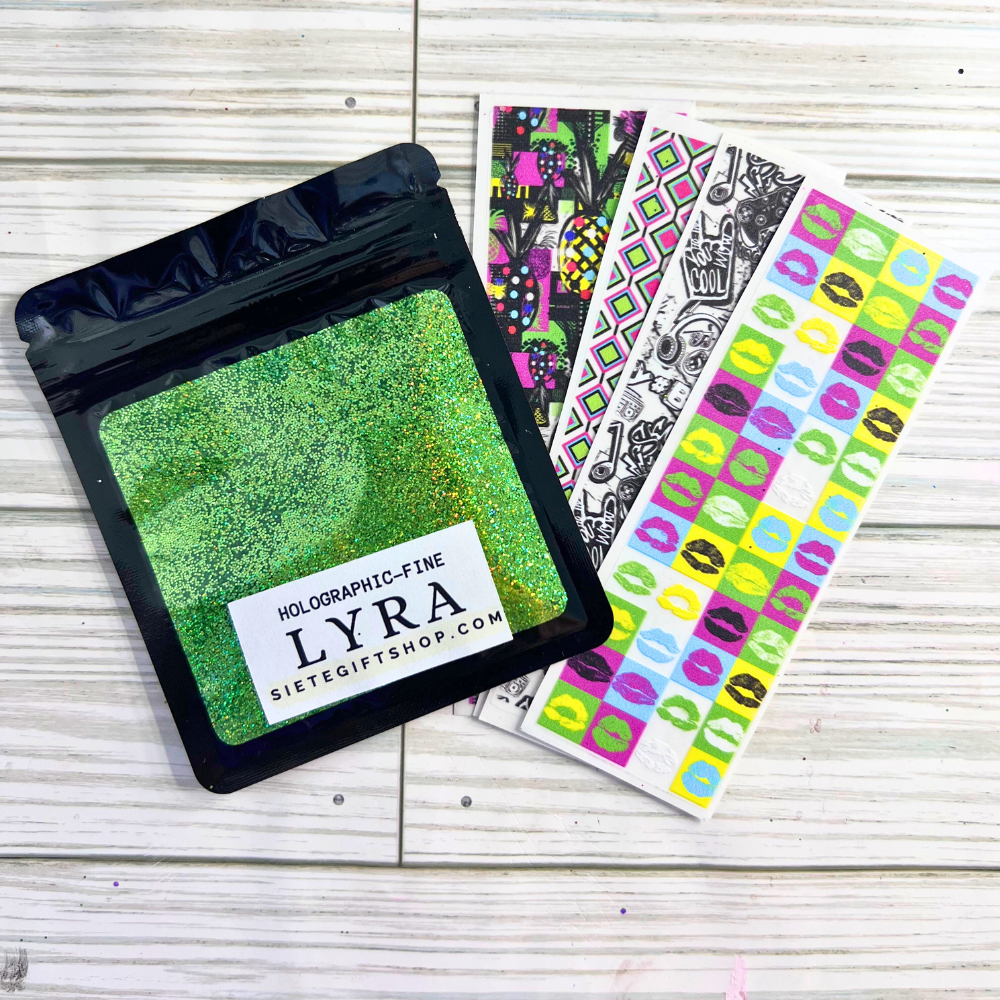 Retro Pen Wrap Bundle with Orion – Fine Glitter