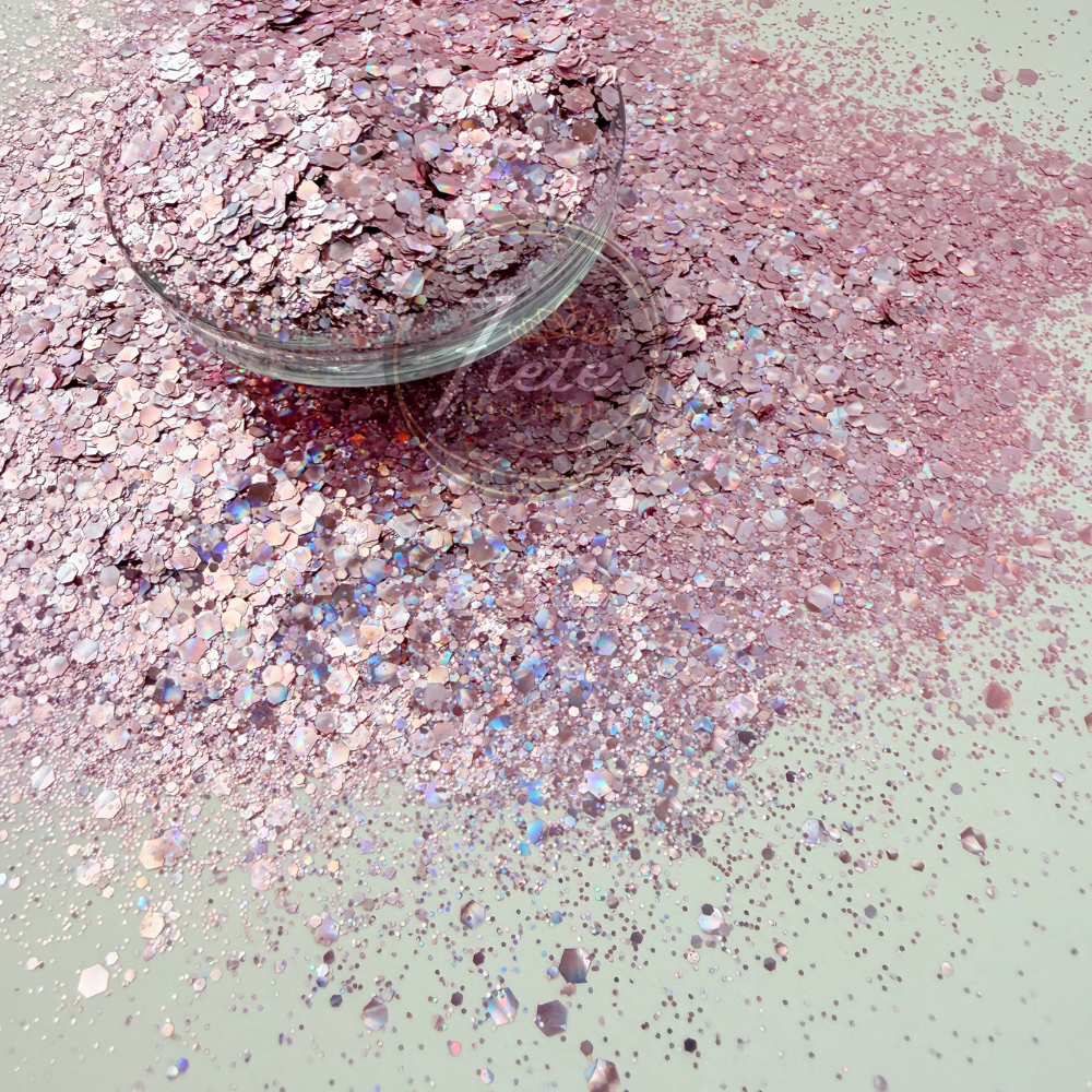 Pink Clouds - Holographic Cat Eye Glitter - Mixed