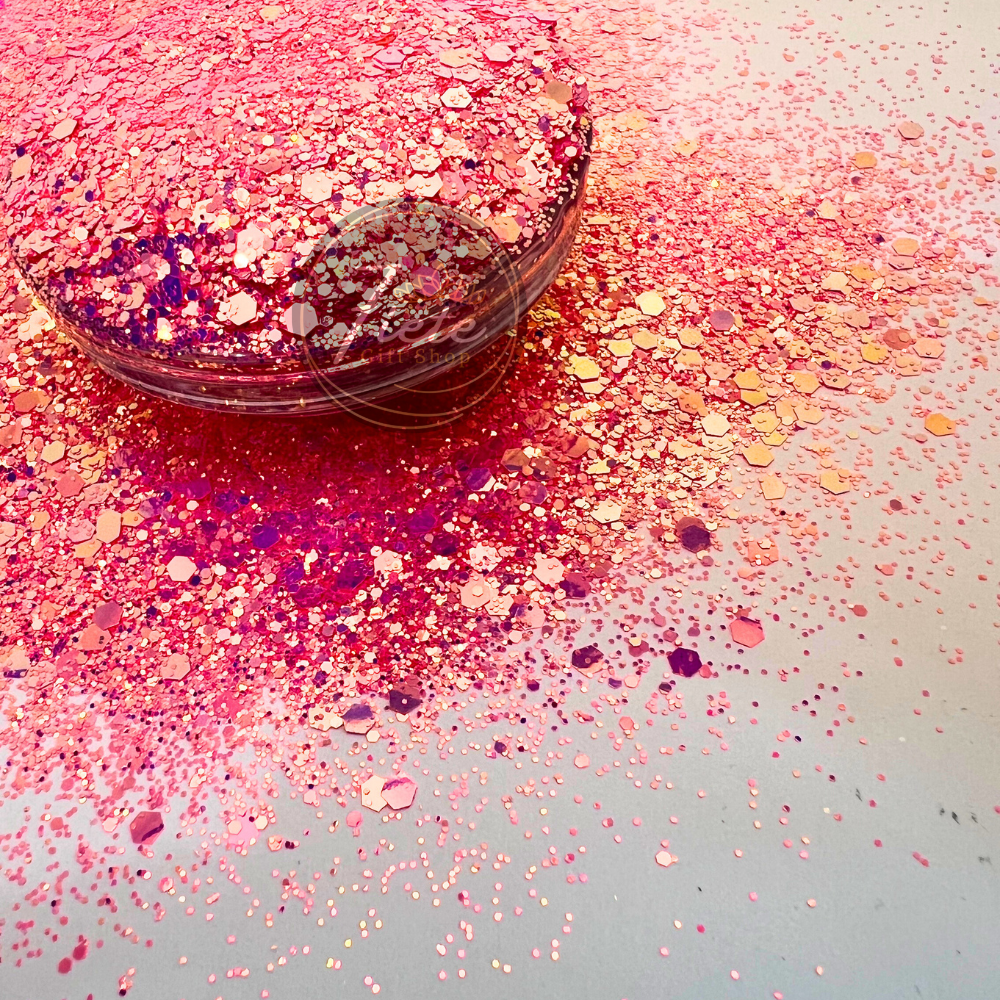 Dragon Fruit - Mixed Neon Color Changing Glitter