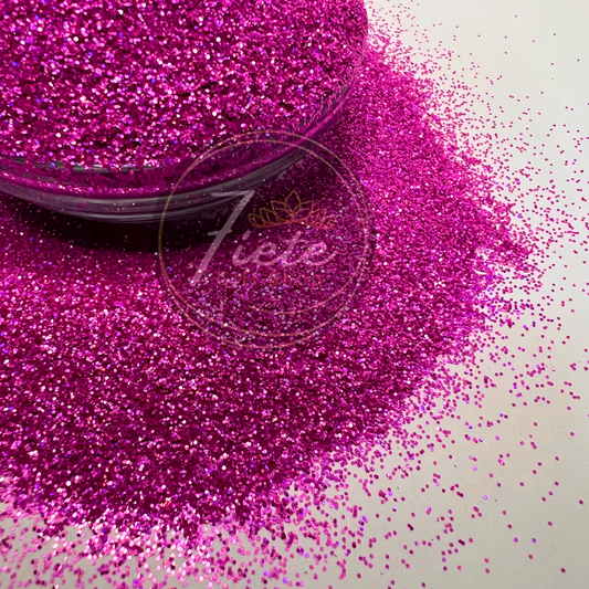 Tickled, Pink-Striped Holographic Fine