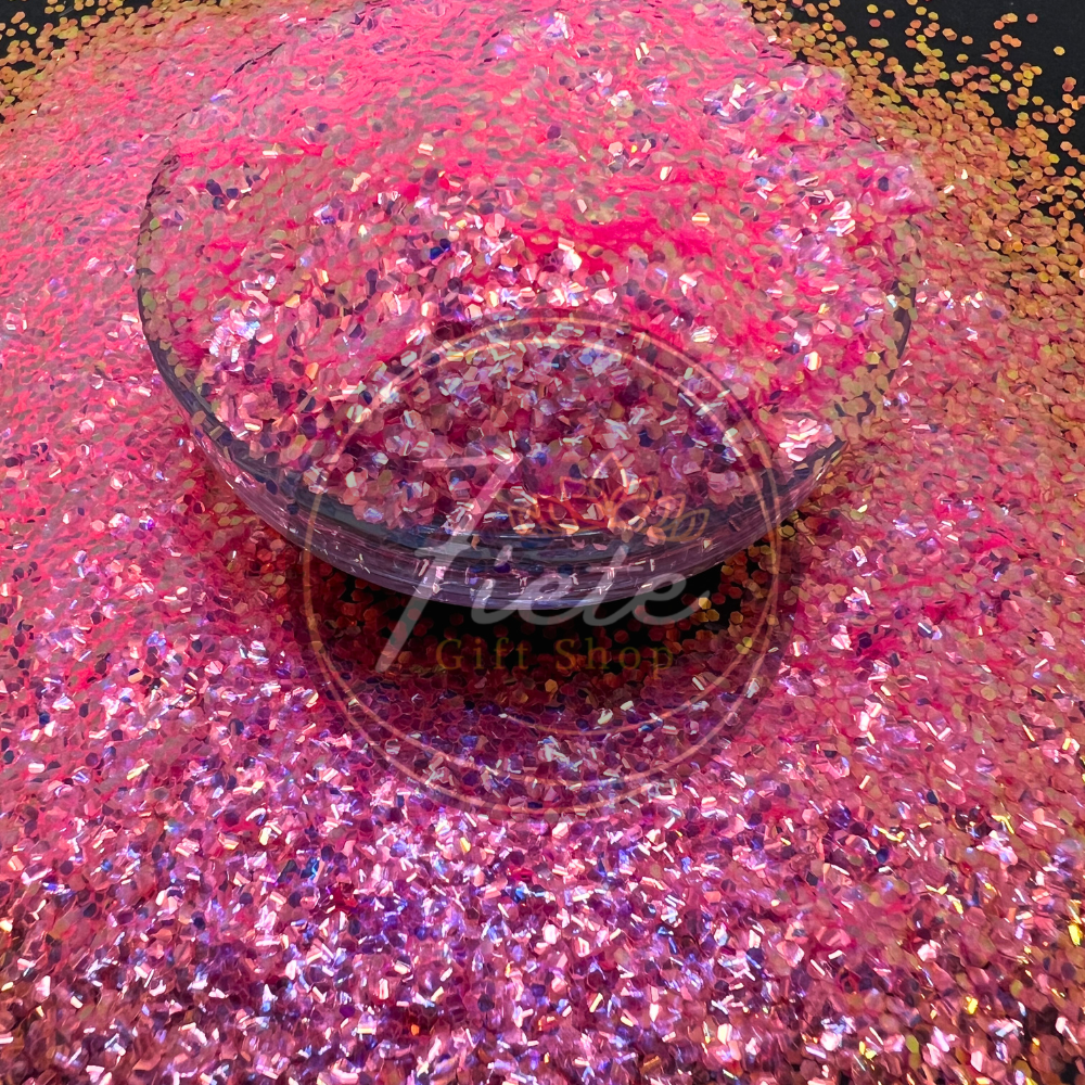 Strawberry Icing - Iridescent Baby Bubble Glitter