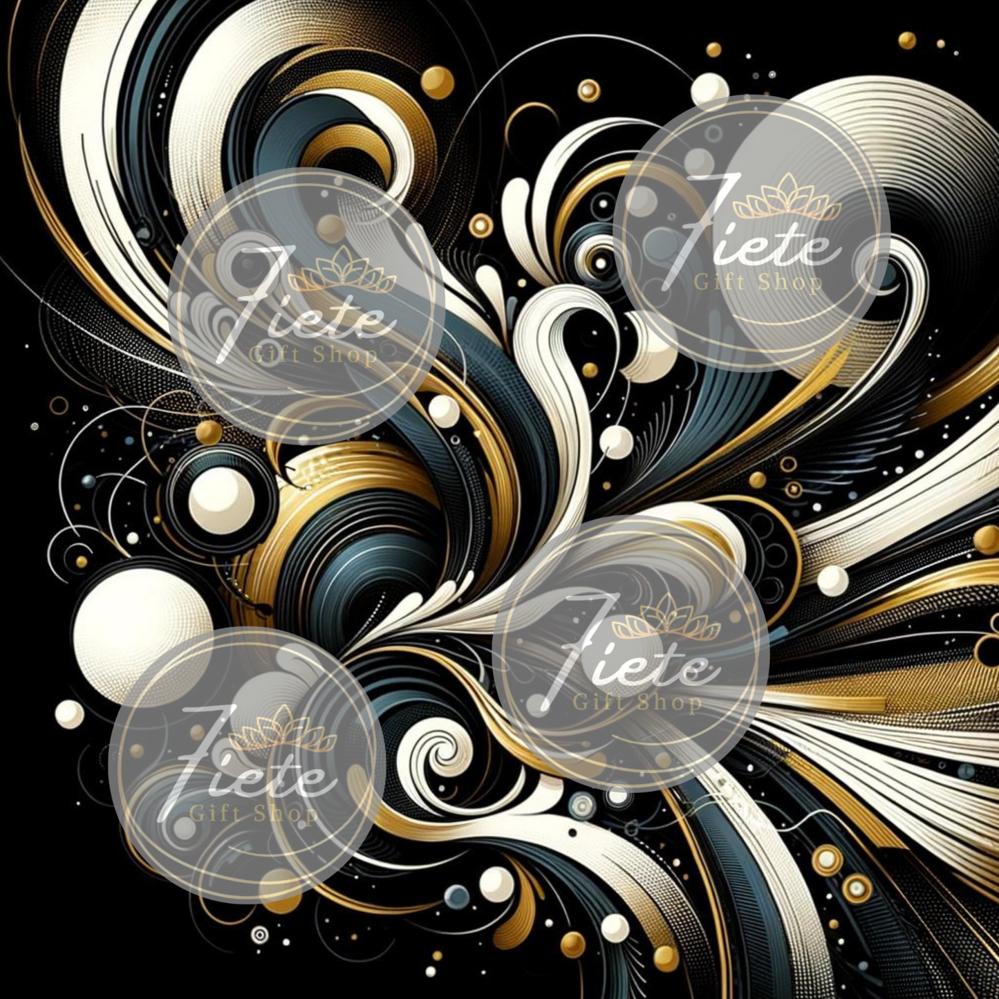 Swirls Blue-PNG