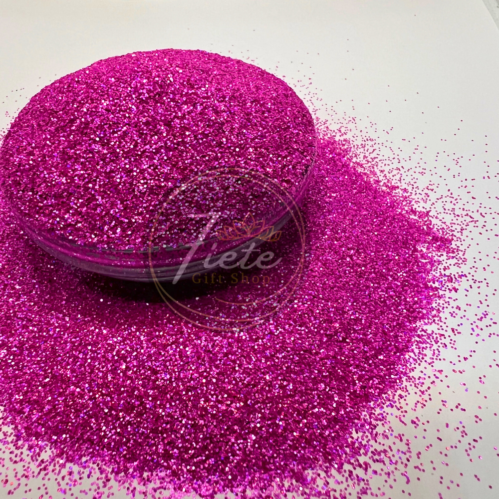 Tickled, Pink-Striped Holographic Fine