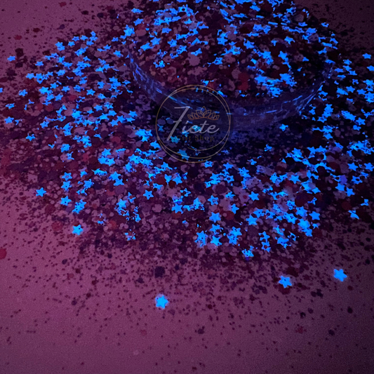 Merica - Custom Glow-in-the-Dark Glitter Mix