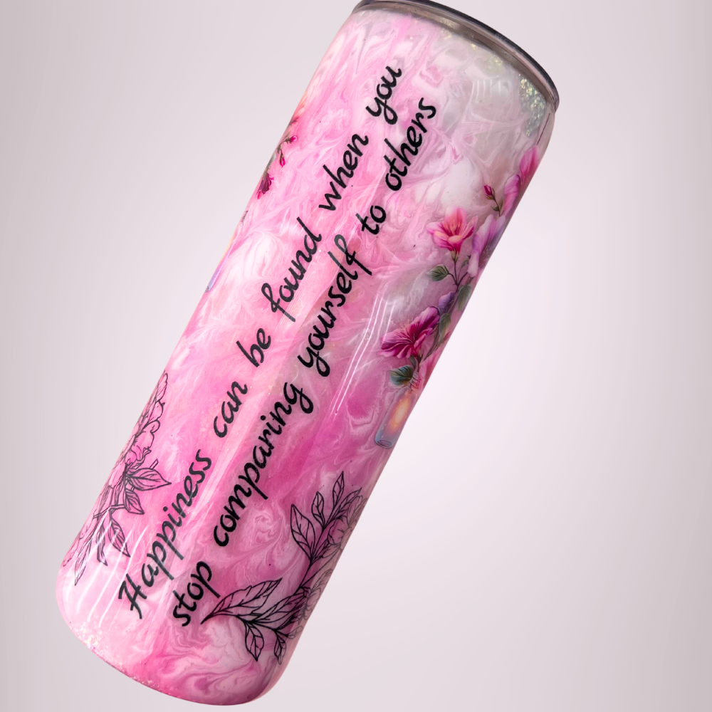 Don’t Compare – Floral Glow 20oz Skinny Tumbler