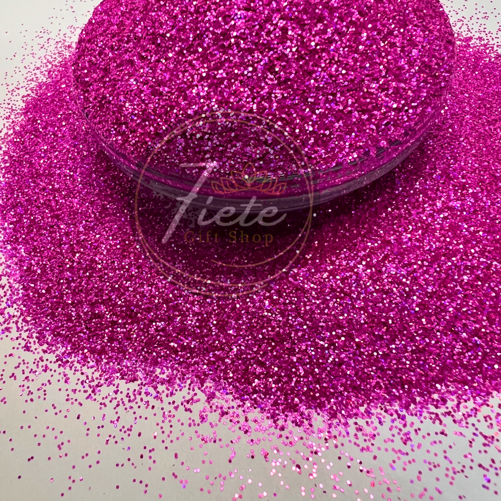 Tickled, Pink-Striped Holographic Fine