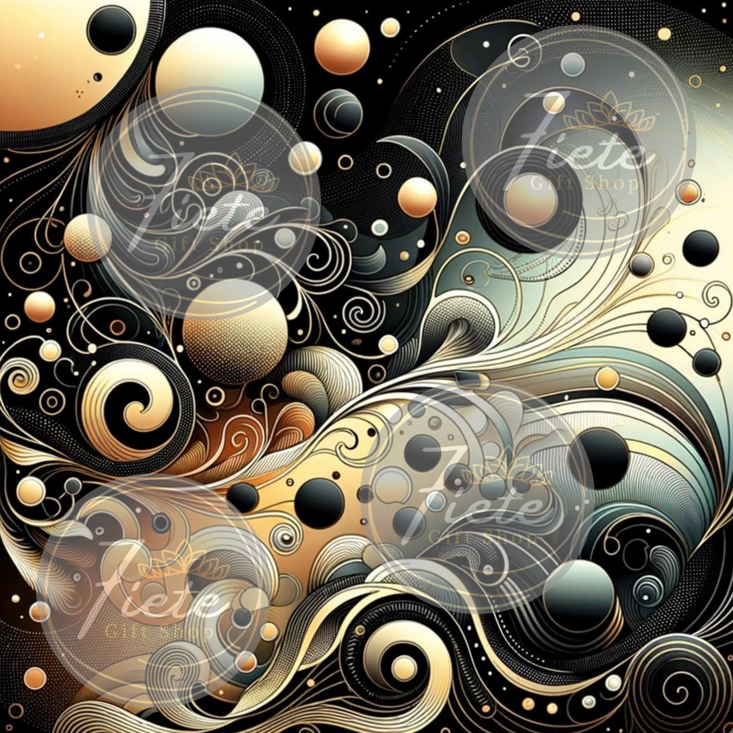 Swirls Blue-PNG