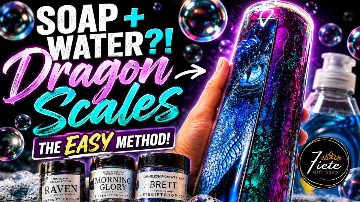 Load video: Soap and water equal dragon scale the easy method