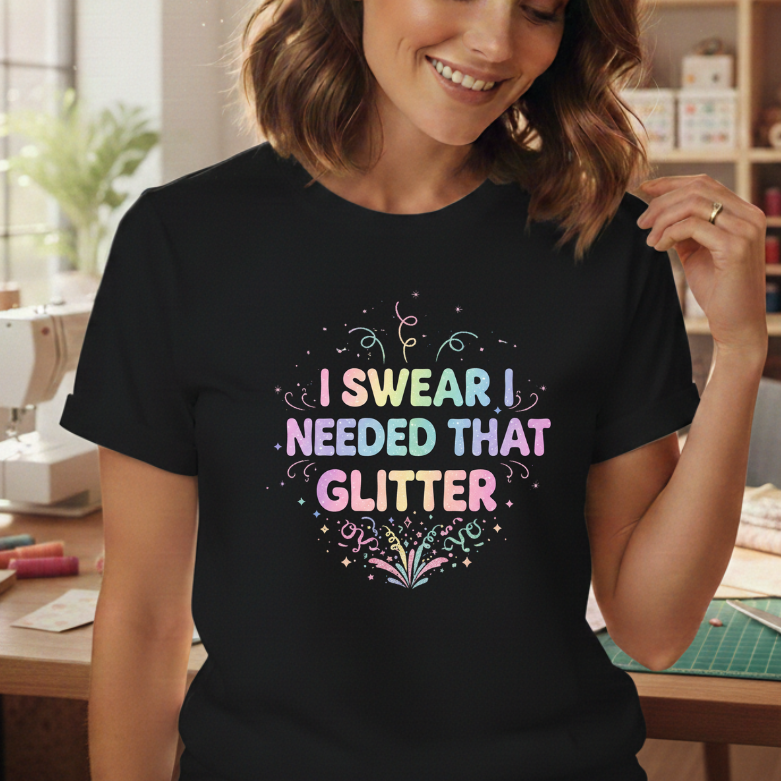 I Swear I Needed That Glitter - Short Sleeve T-Shirt