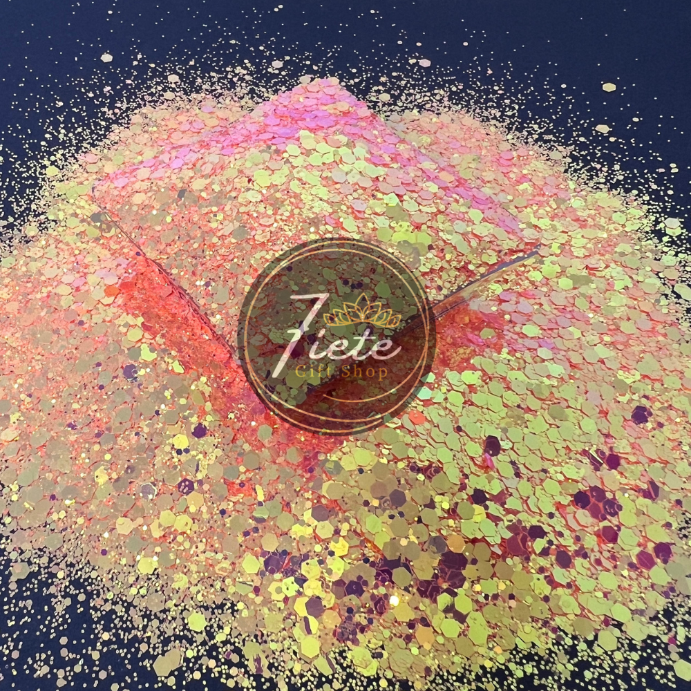 Sunset Mirage - Mixed Neon Color Changing Glitter
