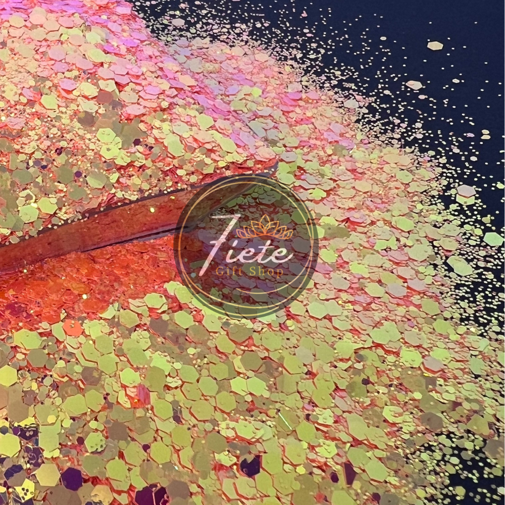 Sunset Mirage - Mixed Neon Color Changing Glitter