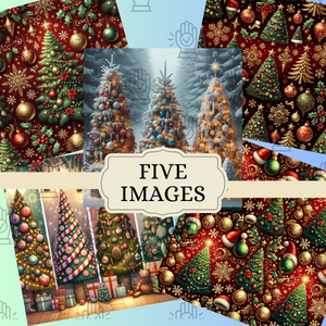 Whimsical Christmas Trees Patterns